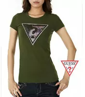 tee shirt mujer guess short sleeve genereux cotton 2013 france sm network green